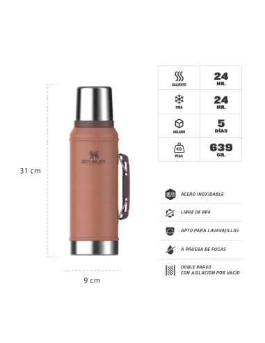 Termo Clasico 950 Ml High Clay 10-10148-048 Stanley