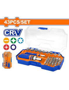 Set De Puntas Y Destornillador 43 Pzs Wss8b43 Wadfow