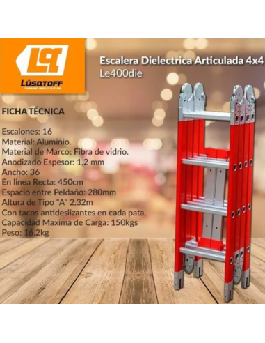 Escaler Dielectrica 4x4 Le400die Lusqtoff