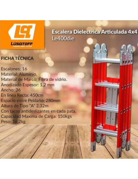 Escaler Dielectrica 4x4 Le400die Lusqtoff Escaler Dielectrica 4x4 Le400die Lusqtoff