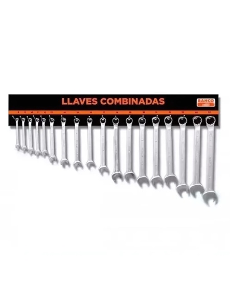 Panel + Llaves Combinadas New6061a Bahco Panel + Llaves Combinadas New6061a Bahco