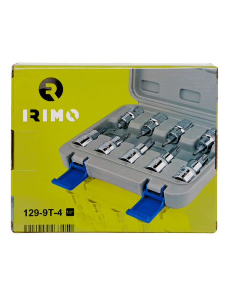 Juego De Puntas 1/2" Torx T20-60 9 Piezas 129-9t-4 Irimo Juego De Puntas 1/2" Torx T20-60 9 Piezas 129-9t-4 Irimo