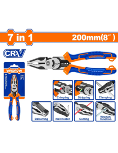 Alicate Combinado Multi 7 En 1 Wpl1778 Wadfow