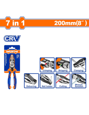 Alicate Combinado Multi 7 En 1 Wpl1778 Wadfow