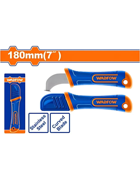 Cuchillo Pelacables Curvo 180mm Wsx8612 Wadfow