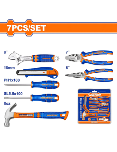 Set Herramientas Manuales 7psz Whs5307 Wadfow