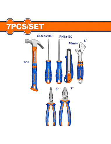 Set Herramientas Manuales 7psz Whs5307 Wadfow