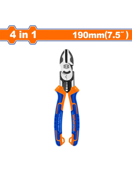 Alicate Corte Diagonal Multi 4 En 1 Wpl3778 Wadfow Alicate Corte Diagonal Multi 4 En 1 Wpl3778 Wadfow