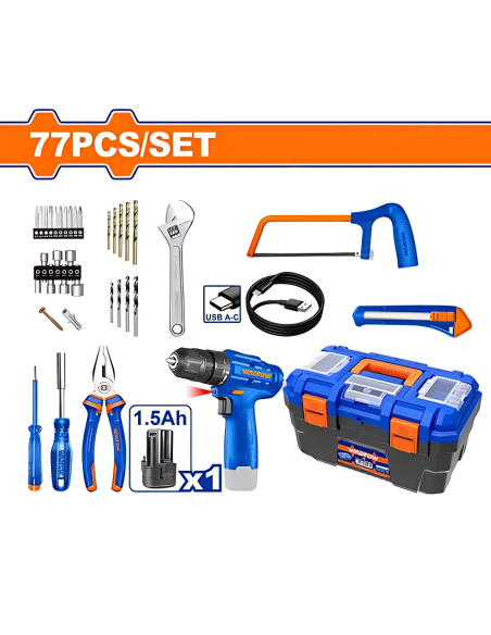 Set De Herramientas 76 Pzs Wdt1b77 Wadfow Set De Herramientas 76 Pzs Wdt1b77 Wadfow