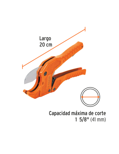 Tijera Corta Tubo Pvc Corte Hasta 41mm Sistema Crique 12860 Truper
