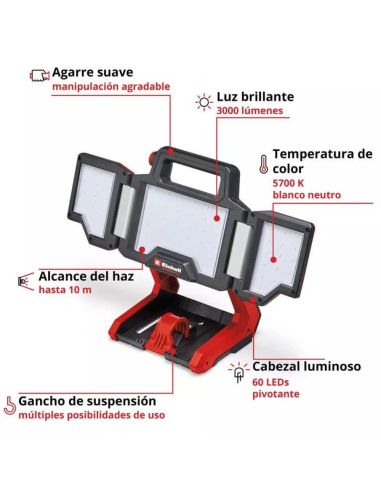 Reflector A Bateria Tp-cl 18/3000 Li Set - Solo 4514170 Einhell