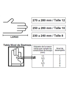 Guante Vaqueta Medio Paseo Talle 10 Ca201 Normas Canor 2