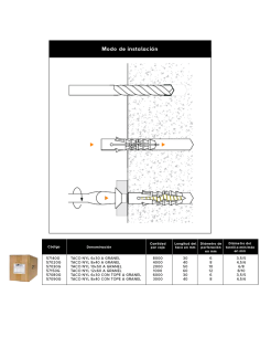 Taco Nyl 6x30 A Granel X 8000 Unidades 57140g Cpsa 2