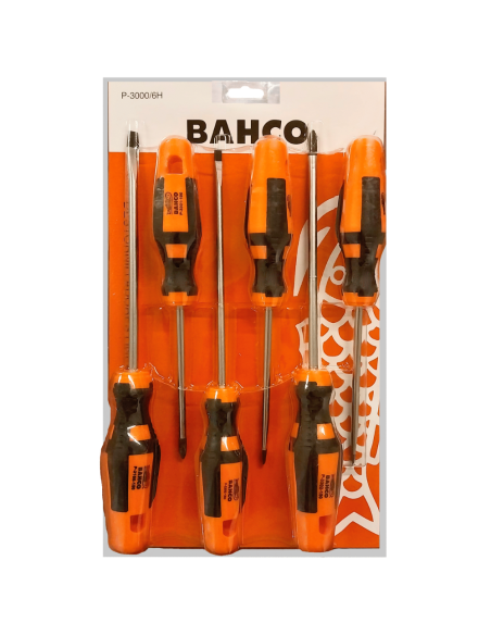 Set De Destornilladores Premium En Blister De 6 Piezas P-3000/6h Bahco