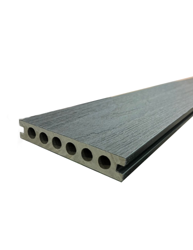 Deck Wpc Black 23 Mm 290cm X14cm Co-extruded X Caja 5 U + Clips De Encastre Greenland