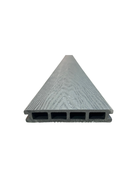 Deck Wpc Black 25 Mm 290cm X 14cm X Caja 5 U + Clips Encastre Greenland