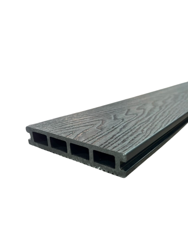 Deck Wpc Black 25 Mm 290cm X 14cm X Caja 5 U + Clips Encastre Greenland