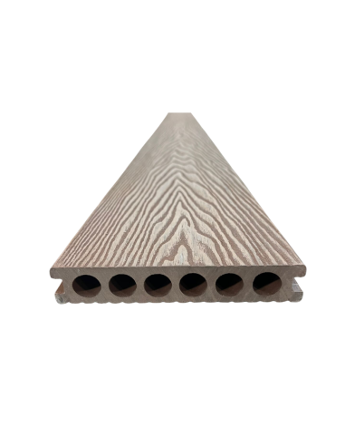 Deck Wpc Brown 25 Mm 290cm X 14cm X Caja 5 U + Clips Encastre Greenland