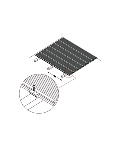 Deck Wpc Brown 25 Mm 290cm X 14cm X Caja 5 U + Clips Encastre Greenland