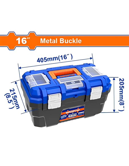 Caja P/herramientas 16" Broche Metal Wtb3316 Wadfow