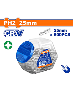Set Puntas Ph2 25mm 500pz Wsv1kph25 Wadfow
