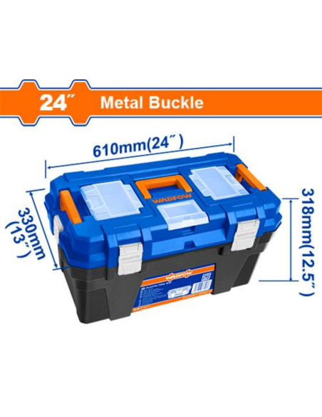 Caja P/herramientas 24" Con Broche Metal Wtb3324 Wadfow Caja P/herramientas 24" Con Broche Metal Wtb3324 Wadfow