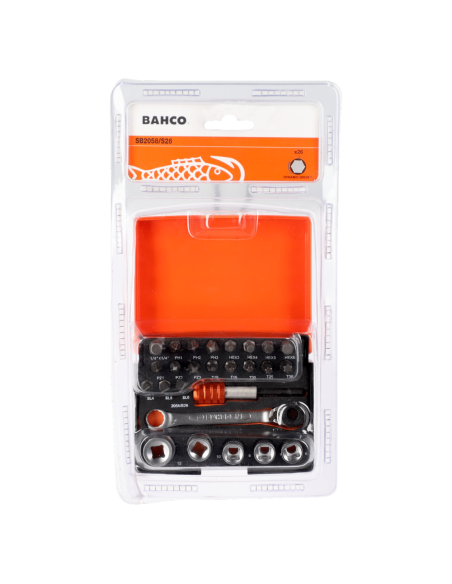Set Tubos Y Puntas 26 Pzs Sb2058/s26 Bahco
