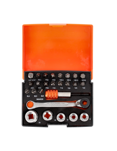 Set Tubos Y Puntas 26 Pzs Sb2058/s26 Bahco 2