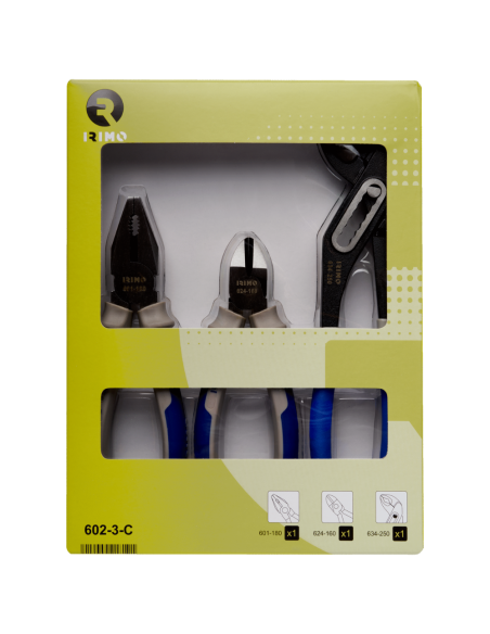 Set De Alicates Combinado 3 Piezas 602-3-c Irimo