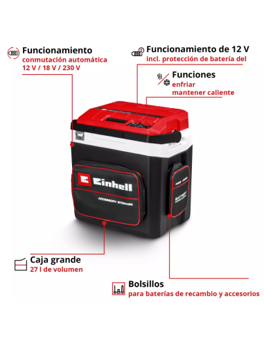 Heladera Portatil 18v Te-col 18/27 Li-solo 2048420 Einhell