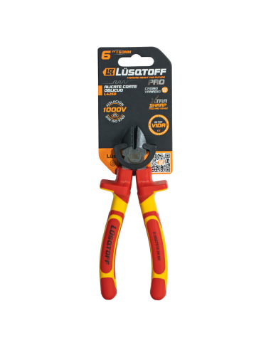 Alicate Corte Oblicuo 6" Aislacion 1000v Pro L4260 Lusqtoff