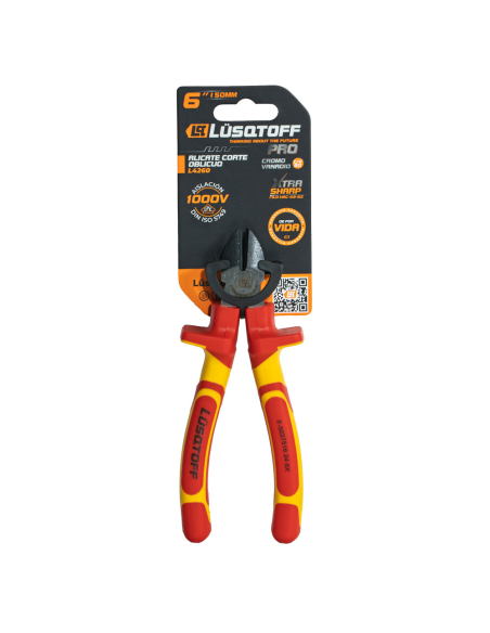 Alicate Corte Oblicuo 6" Aislacion 1000v Pro L4260 Lusqtoff