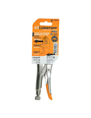 Pinza De Presion Mordaza Recta 7" Pro L4300 Lusqtoff