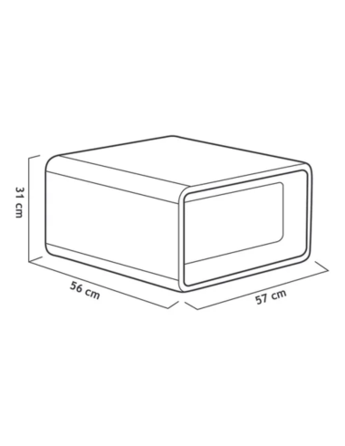 Set Living Exterior 2 Sillones + 1 Sillon 2 Cuerpos + 1 Mesa Centro Setapolo