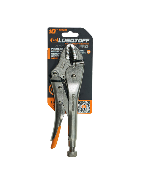 Pinza De Presion Mordaza Recta 10" Pro L4302 Lusqtoff
