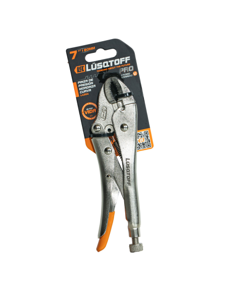Pinza De Presion Mordaza Curva 7" Pro L4304 Lusqtoff