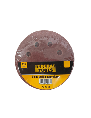 Disco De Velcro Lija 115mm Grano 100 811604 Federal Tools