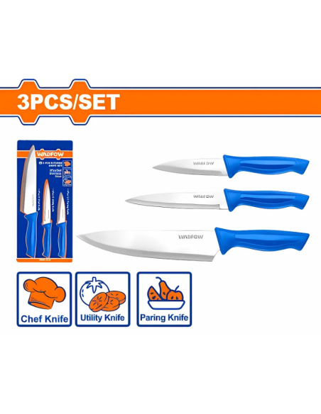 Set Cuchillos De Cocina 3 Pzs Wkk1k31 Wadfow Set Cuchillos De Cocina 3 Pzs Wkk1k31 Wadfow