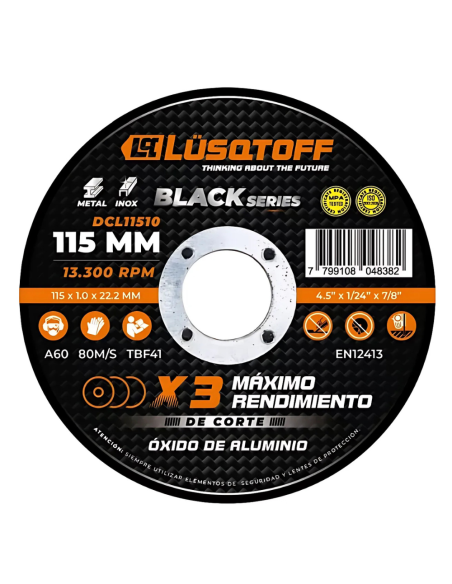 Disco De Corte Acero 115 X 1.0x22 Dcl11510 Lusqtoff