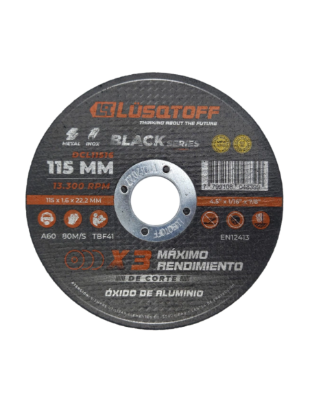Disco De Corte Para Acero 115 X 1.6x22 Dcl11516 Lusqtoff