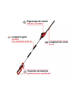 Podadora Telescopica 18v  Gc-hh 18/45 Li T-solo 3410585 Einhell 2