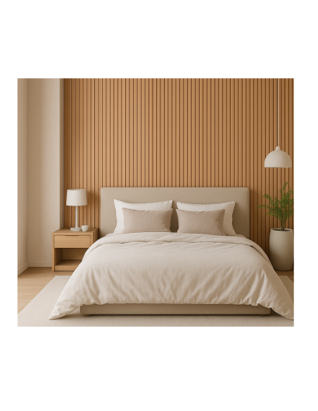 Revestimiento De Pared Wpc 9 Mm P054 X Caja 12 Placas Greenland