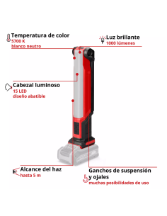 Linterna A Bateria Te-cl 18/1000 S Li - Solo 4514180 Einhell 2