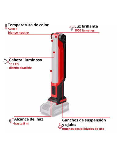 Linterna A Bateria Te-cl 18/1000 S Li - Solo 4514180 Einhell
