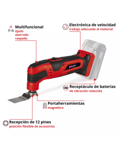Multiherramienta 18v  Tc-mg 18 Li-solo 4465170 Einhell 2