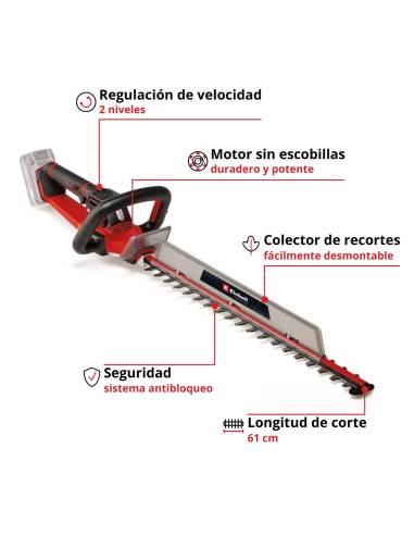 Cortacercos Inalambrica Gp-ch 18/61 Li Bl-solo 3410935 Einhell