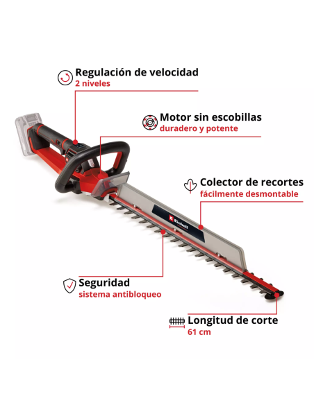 Cortacercos Inalambrica Gp-ch 18/61 Li Bl-solo 3410935 Einhell