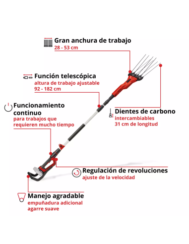Cosechador Olivos Inalambrico Ge-fs 18/53 Li-solo 3411400 Einhell