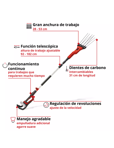 Cosechador Olivos Inalambrico Ge-fs 18/53 Li-solo 3411400 Einhell