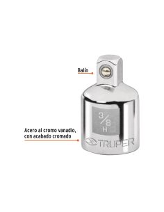 Adaptador 3/8" H X 1/4" M 13423 Truper 2